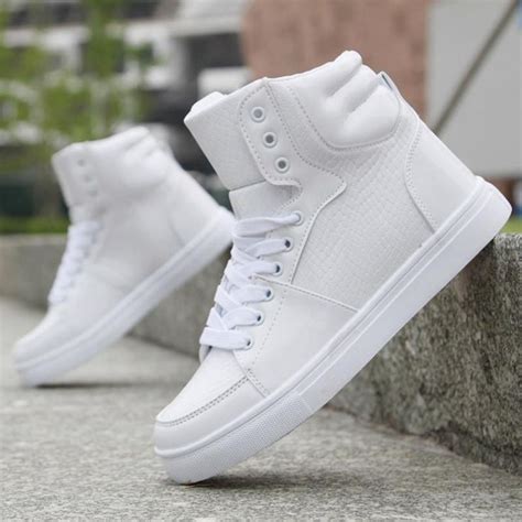white high top sneakers mens